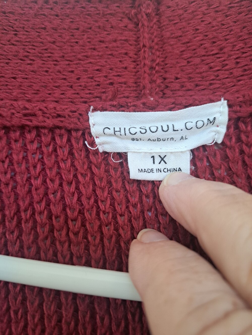 Chic Soul Open Front Ribbed Cardigan - Picture 4 of 4
